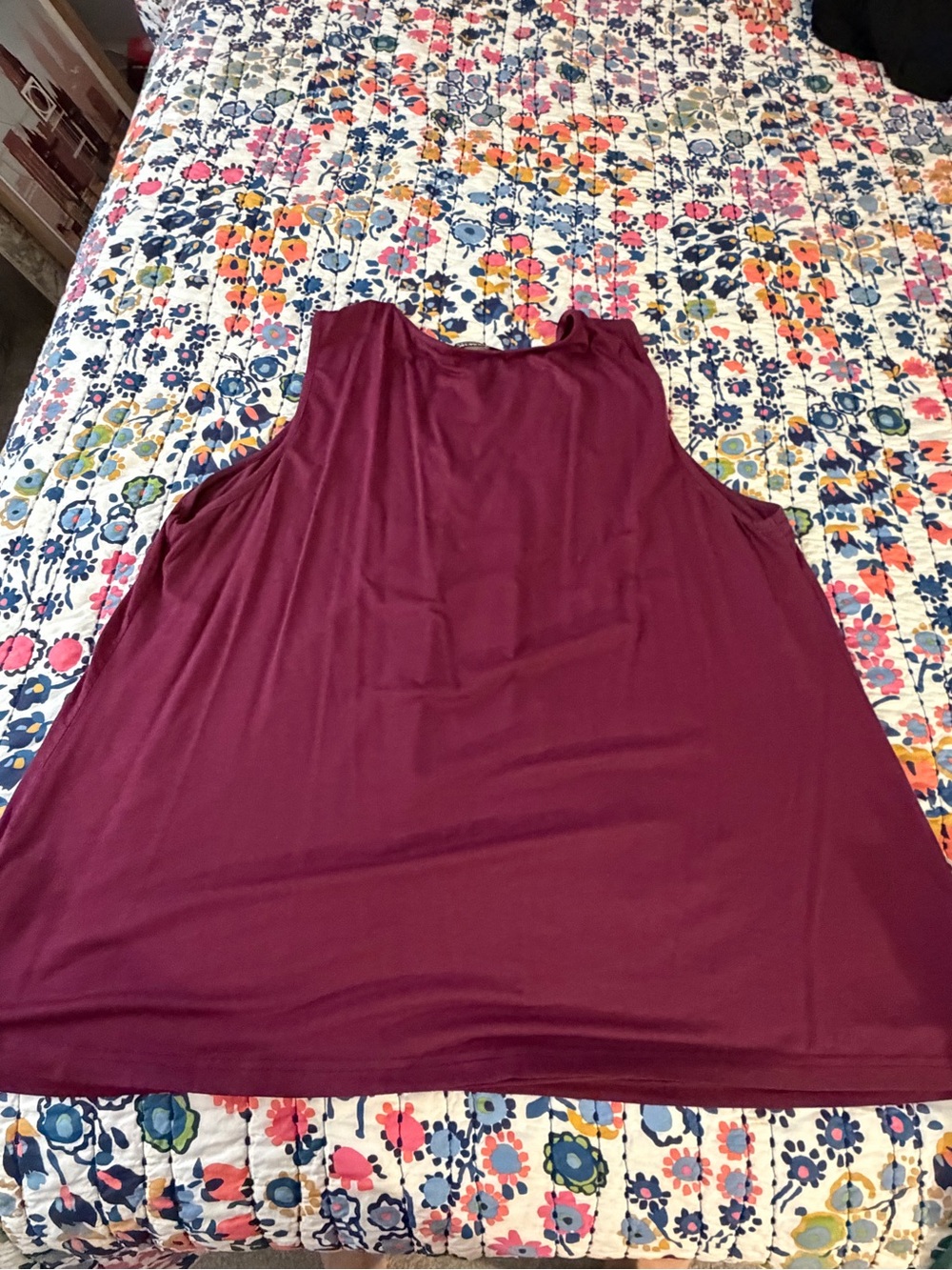 BloomChic Twist-Front Sleeveless Tank in Plum SIZE US 18-20 DEEP PURPLERED - Picture 6 of 9
